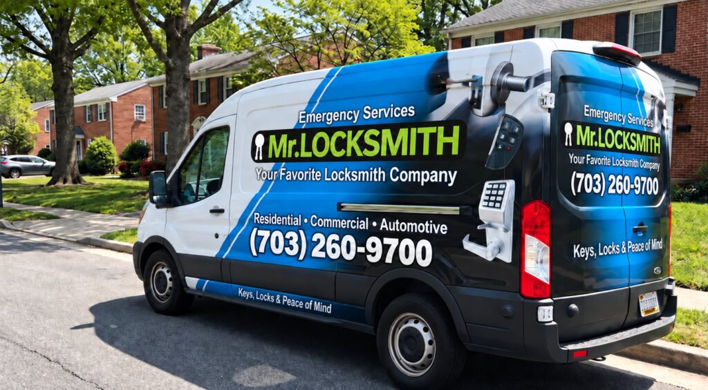 Mr. Locksmith service van in Falls Church, VA